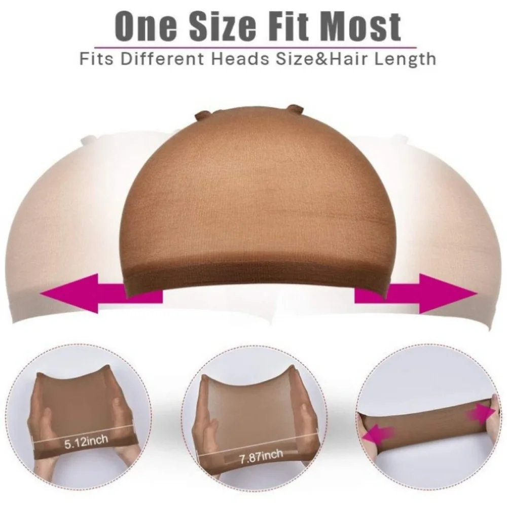 20pcs Stocking Caps for Wigs